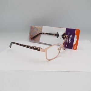 TREND Jocelyn Ros M50123 Reading Glasses +2.50 Rose Gold Tortoise